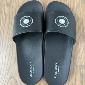 Men’s black slides size 12 from Eden Rock